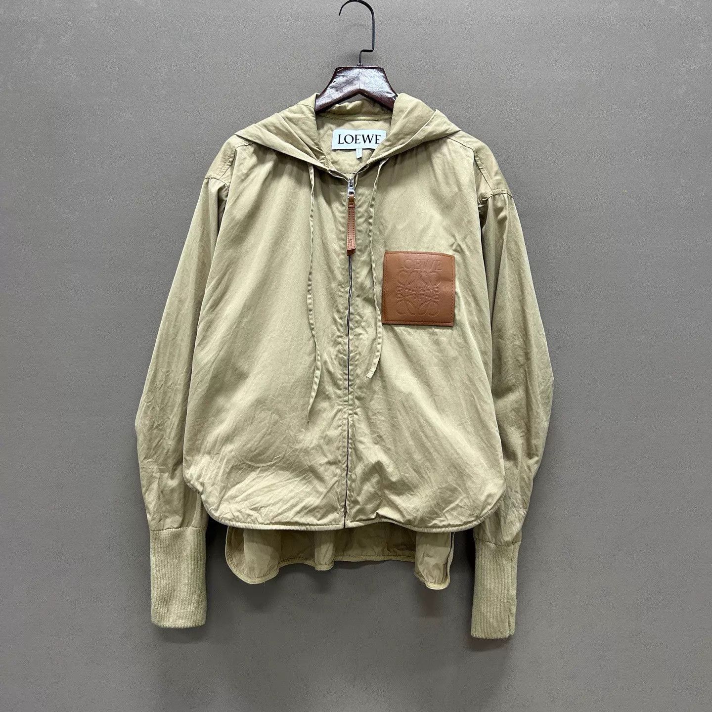 Loewe LOEWE Khaki Hooded Trench Coat Women's 36 99 New Size XS / US 0-2 / IT 36-38 - 1 Thumbnail