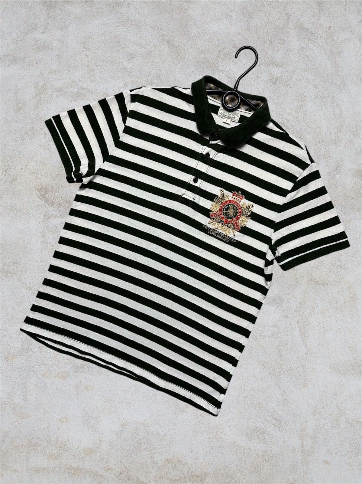 Polo Ralph Lauren × Vintage Polo Ralph Lauren vintage stripped logo rare Size L Size US L / EU 52-54 / 3 - 1 Thumbnail