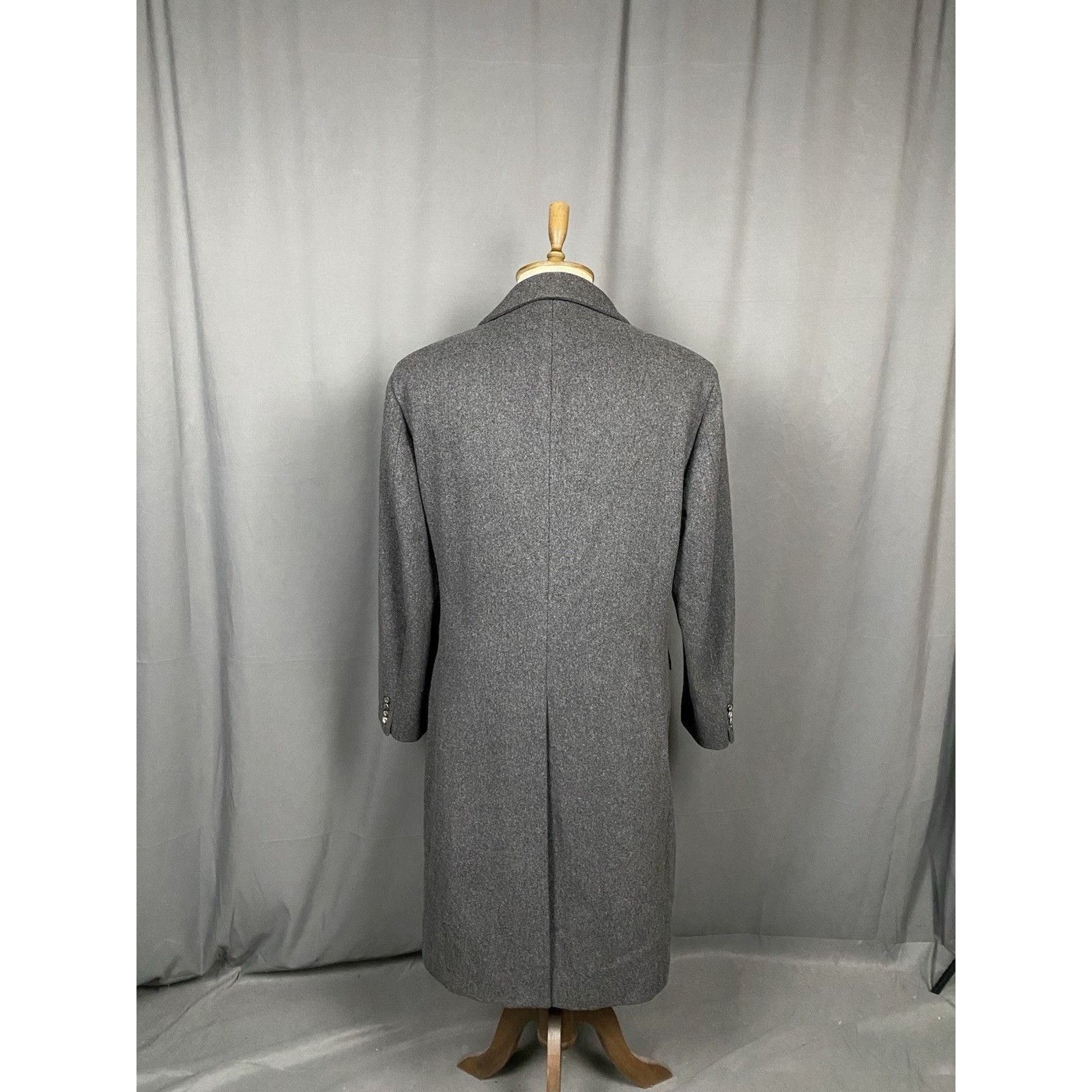 Jil Sander MINT! Jil Sander Tailored Men's Gray Wool Long OverCoat Size Size US L / EU 52-54 / 3 - 7 Thumbnail