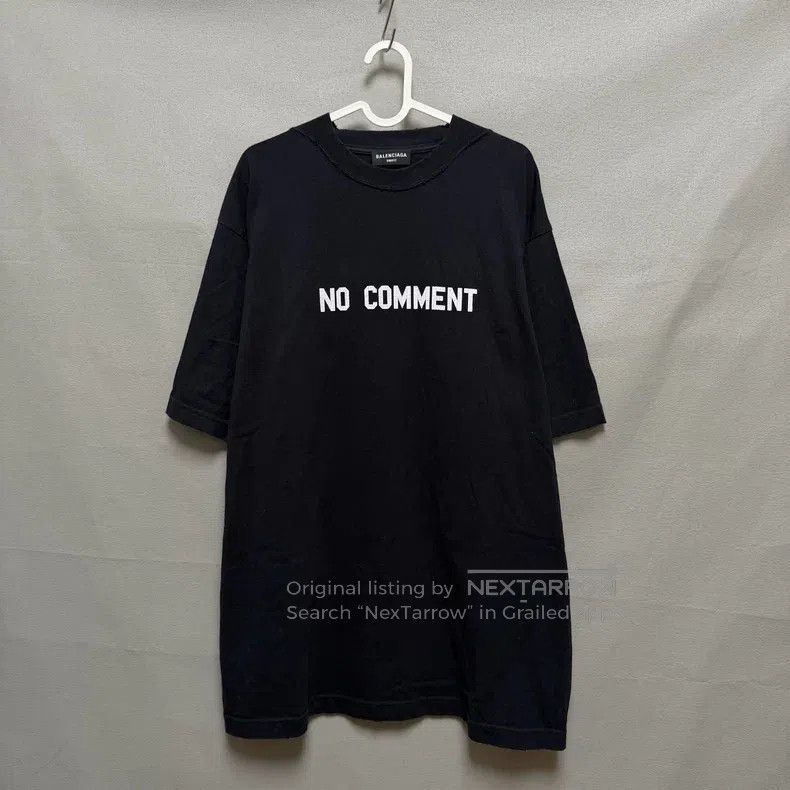 Balenciaga Balenciaga Solid Color Letter Print Round Neck Short Sleev Size US XXS / EU 40 - 1 Thumbnail
