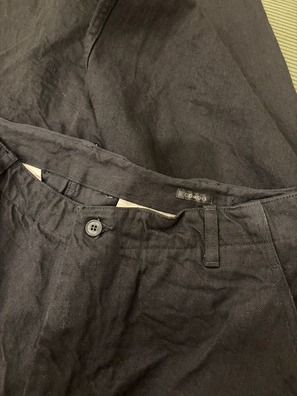 Comoli Comoli Black Denim BDU Pants Size 3 Size US 34 / EU 50 - 6 Thumbnail