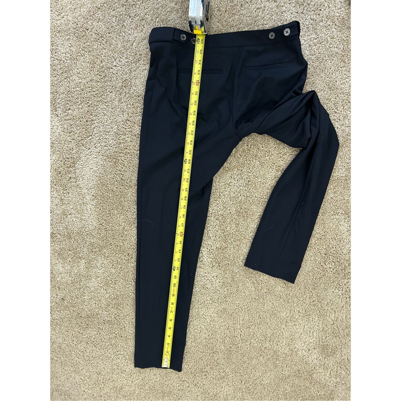 Calvin Klein Calvin Klein Highline Navy Blue Ankle-Length Dress Pants, Si Size 26" / US 2 / IT 38 - 7 Thumbnail