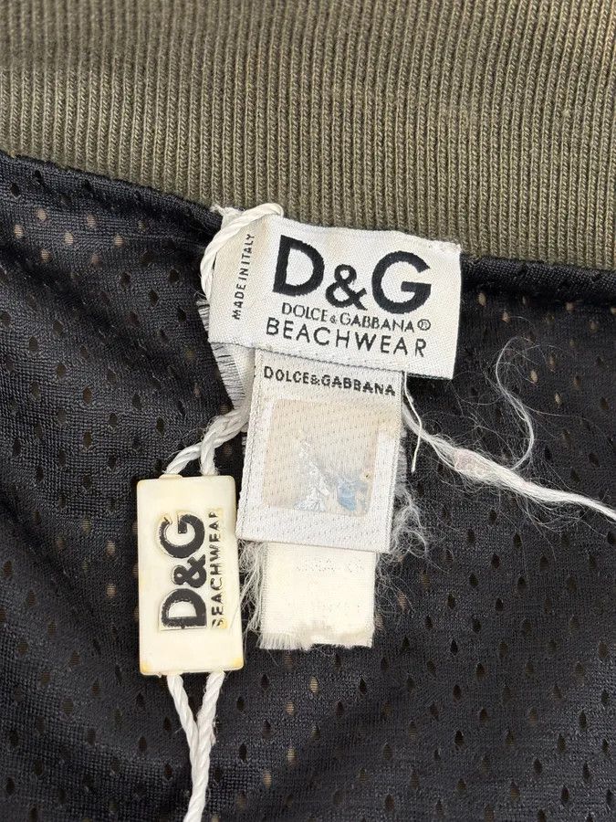 Dolce & Gabbana SS2006 Dolce & Gabbana Khaki Light Beach Nylon Jacket Size US S / EU 44-46 / 1 - 12 Thumbnail