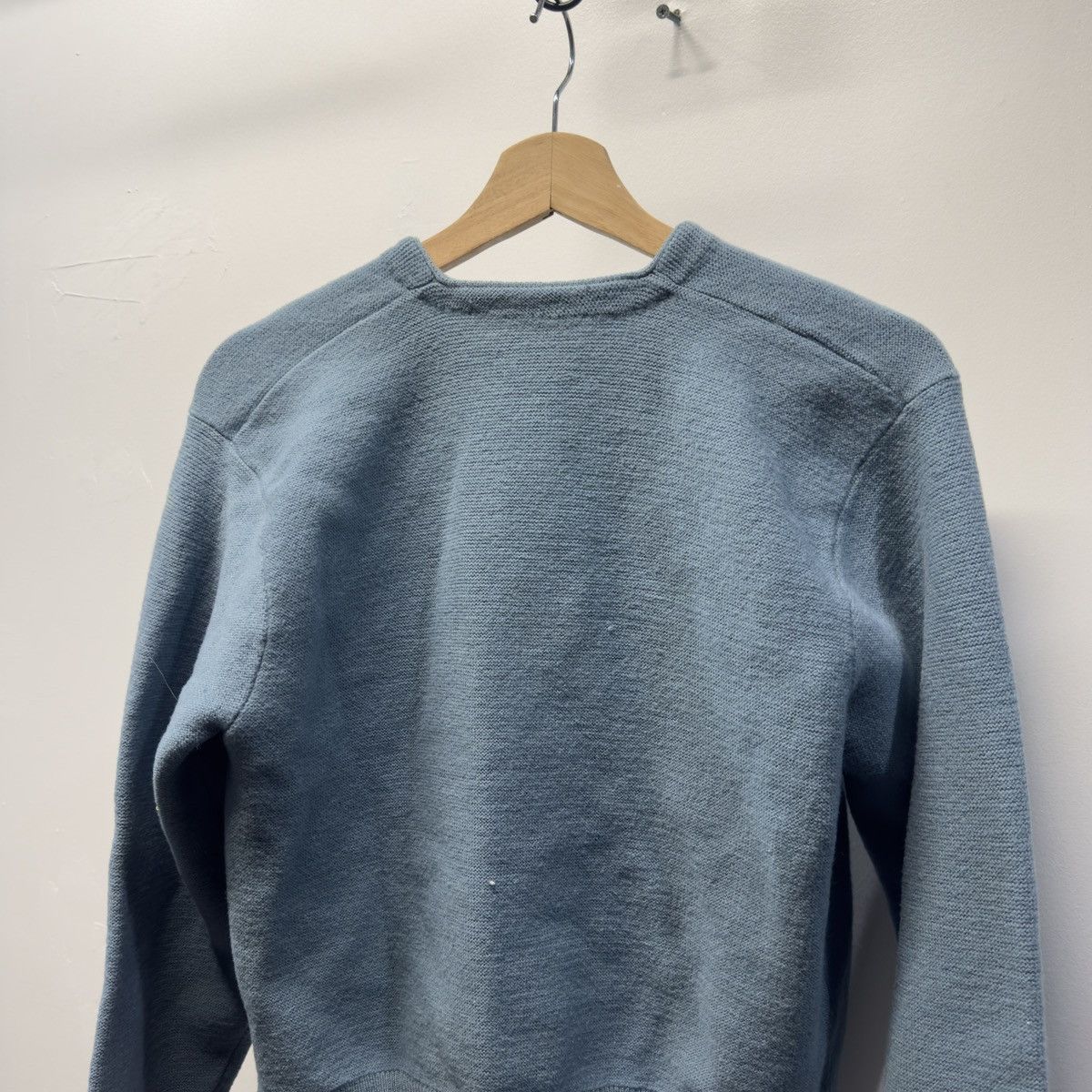 Vintage 50s 60s Wool Knit Cardigan Sweater ERD Grunge Chrome Size US S / EU 44-46 / 1 - 5 Thumbnail