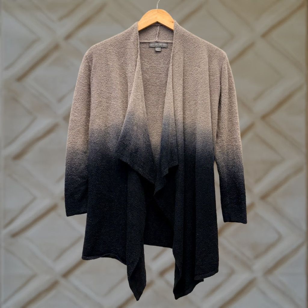 Vintage Barefoot Dreams Cardigan Womens S Gray Cozy Chic Lite Ombr Navy Open Duster Size Size S / US 4 / IT 40 - 1 Thumbnail
