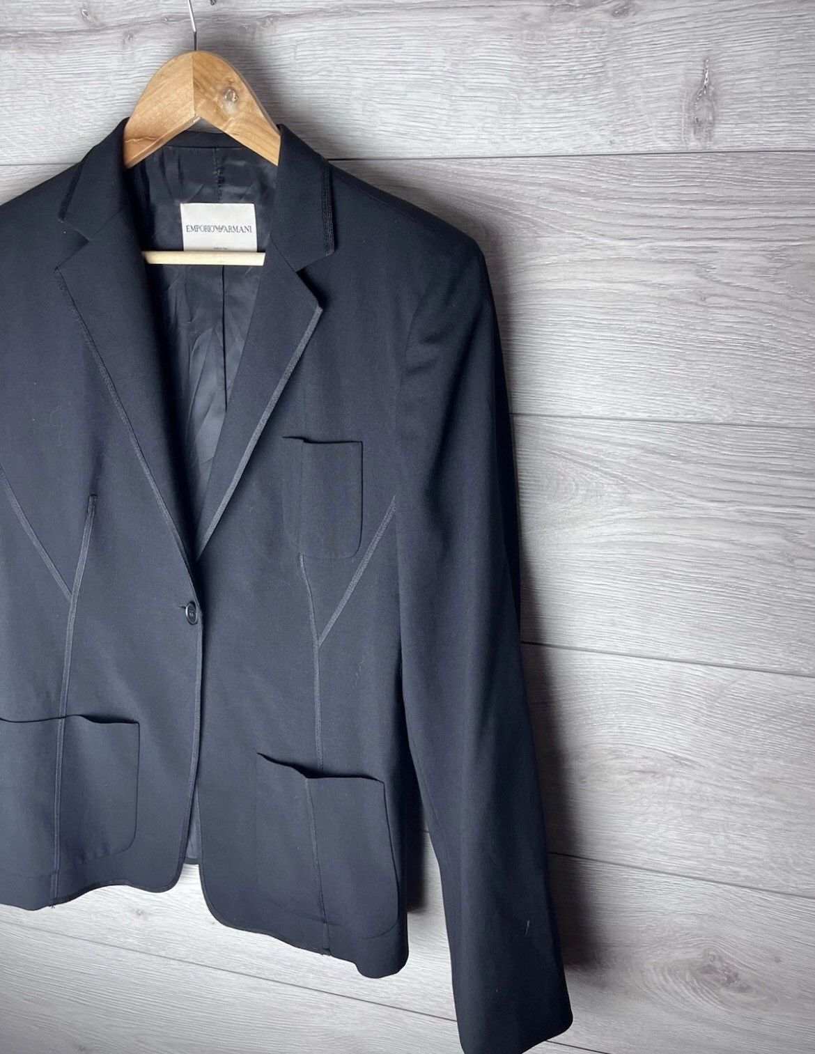 Emporio Armani WOMENS BLAZER EMPORIO ARMANi MADE IN ITALYI Size L / US 10 / IT 46 - 4 Thumbnail