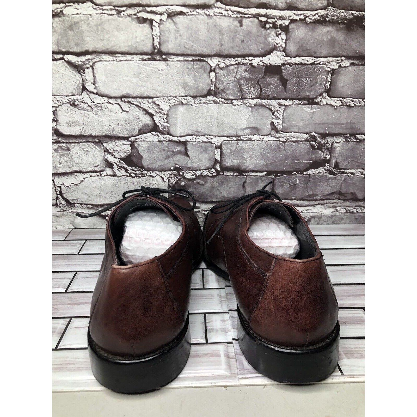 Johnston & Murphy J. Murphy Johnston & Murphy Burgundy Leather Oxfords Dress S Size US 10.5 / EU 43-44 - 3 Thumbnail