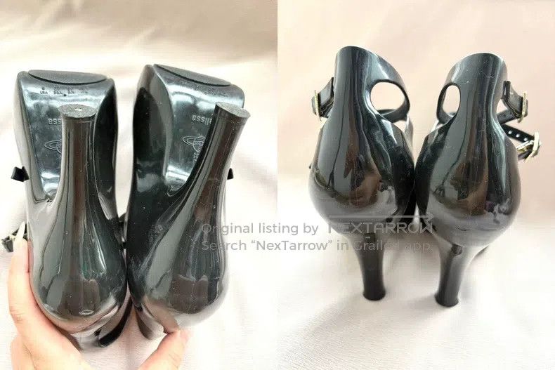 Vivienne Westwood Vivienne Westwood Black Mary Jane Jelly Heel High Heels Size US 8.5 / IT 38.5 - 6 Thumbnail