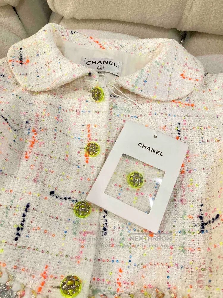 Chanel Chanel White sequin embroidered dress Size XXS / US 00 / IT 34 - 8 Thumbnail