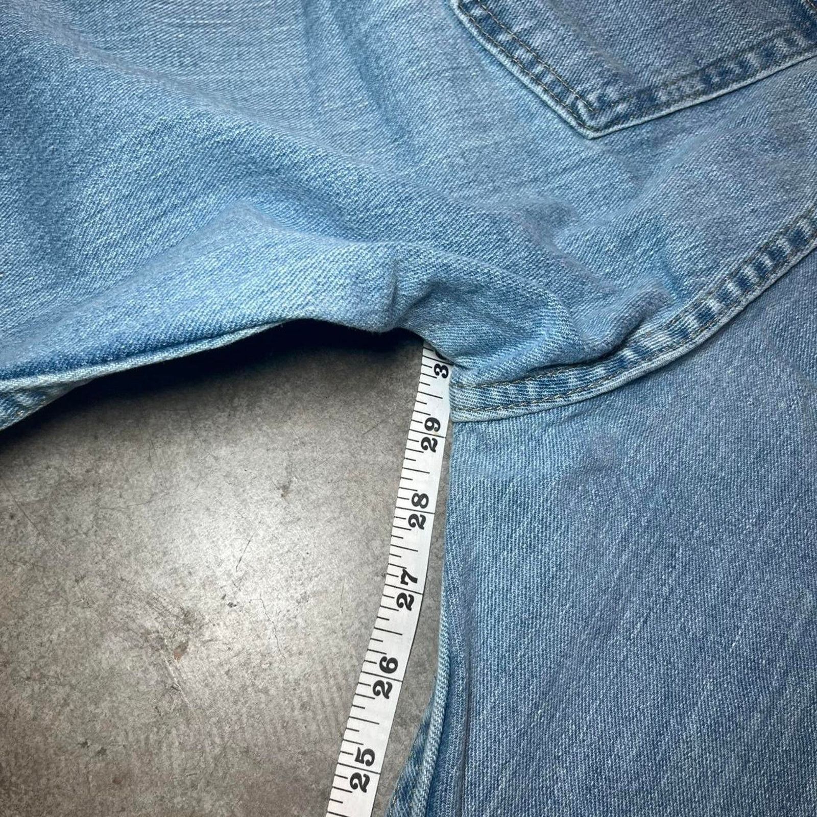Wrangler Wrangler Light Stonewash Straight Denim Men’s Blue Jeans Size US 32 / EU 48 - 4 Thumbnail