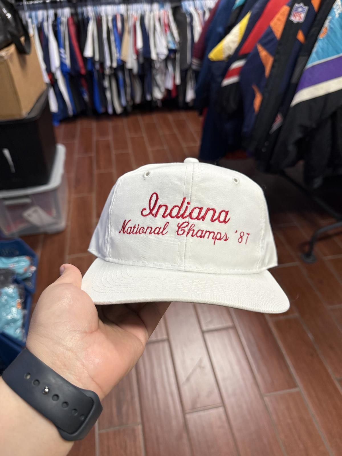 The Game 1987 Indiana Hoosiers National Champs Snapback Vintage Hat Size ONE SIZE - 1 Thumbnail