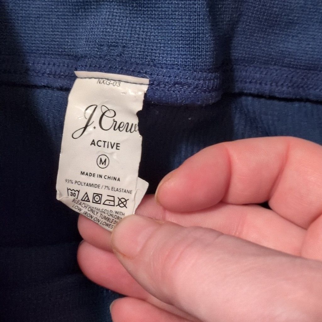 J.Crew J. Crew Active Navy Blue Ribbed Leggings Size Medium Size 30" / US 8 / IT 44 - 4 Thumbnail