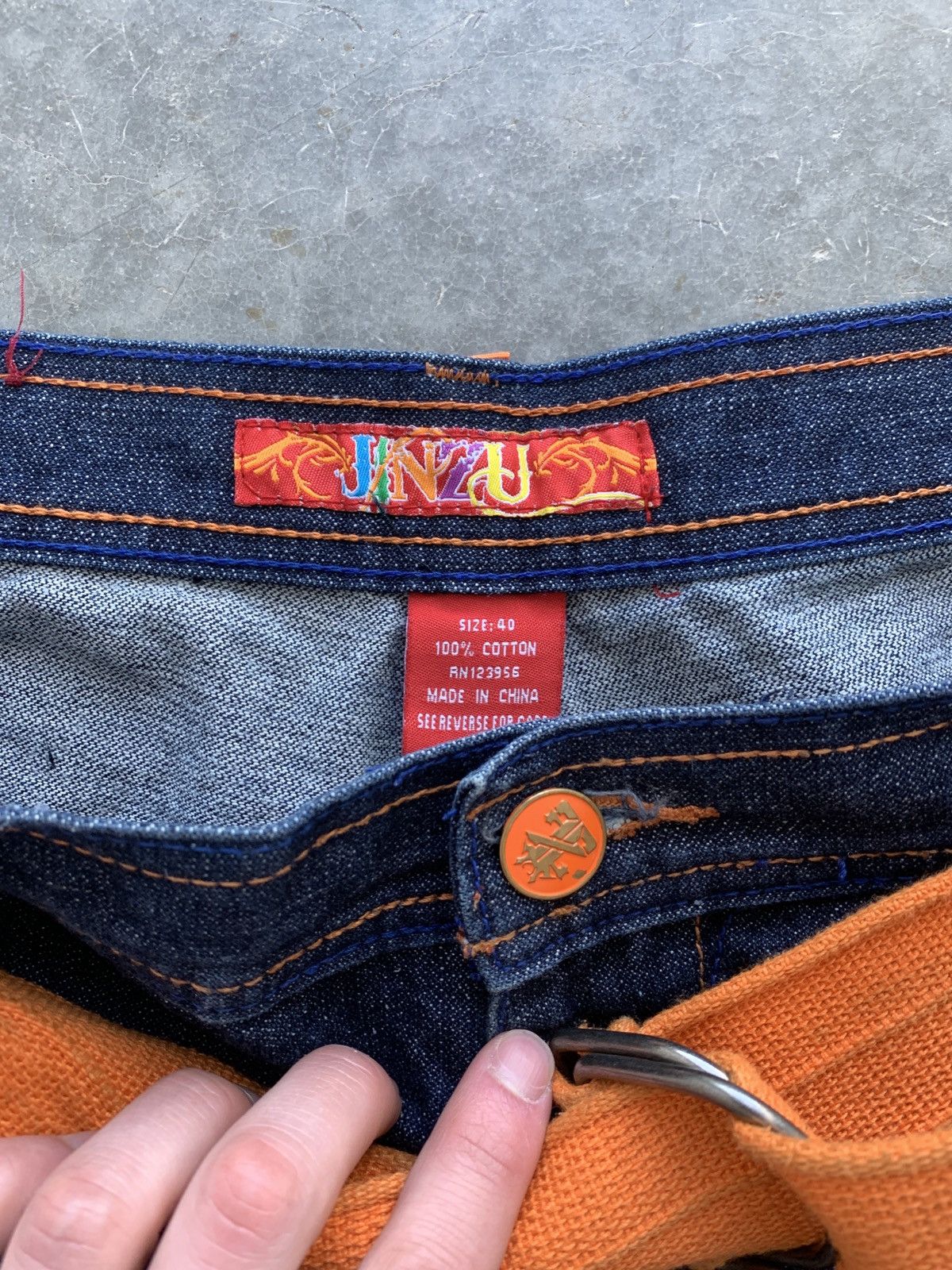 JNCO × Southpole × Vintage Crazy Cyber Y2K Baggy Jean Shorts Skater Grunge Essential Size US 40 / EU 56 - 6 Thumbnail