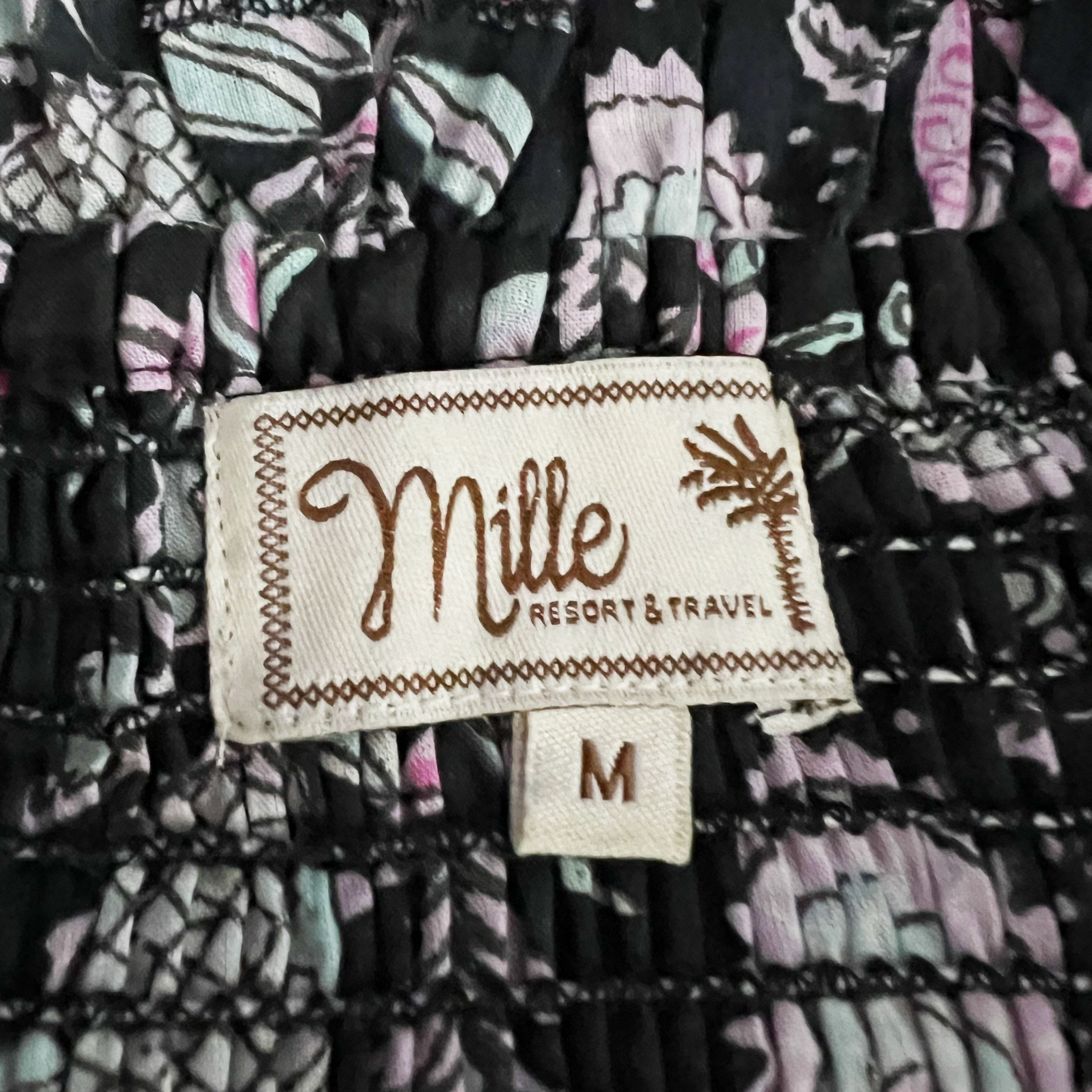Other Mille Circe Cotton Smocked Stretch Long Sleeve Size M / US 6-8 / IT 42-44 - 2 Thumbnail