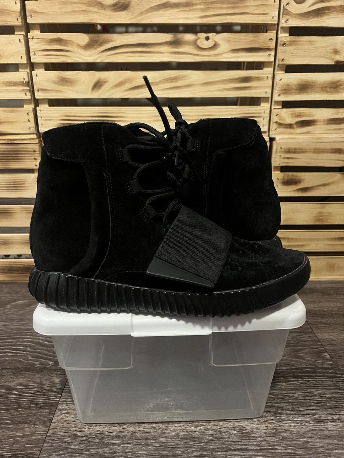 Adidas × Kanye West Adidas Yeezy Boost 750 “Triple Black” Size 10 – ART BB1839 Size US 10 / EU 43 - 2 Thumbnail