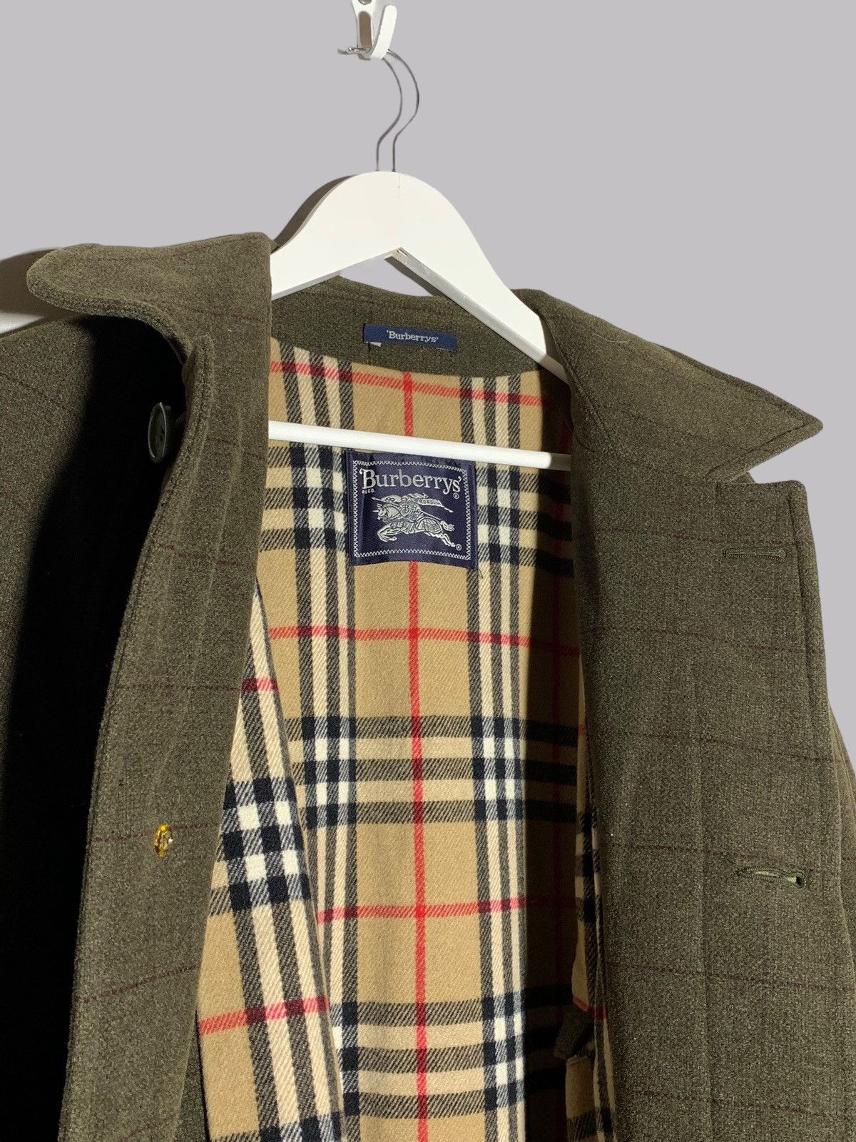 Burberry × Vintage Burberrys Wool Coat Size US L / EU 52-54 / 3 - 13 Thumbnail