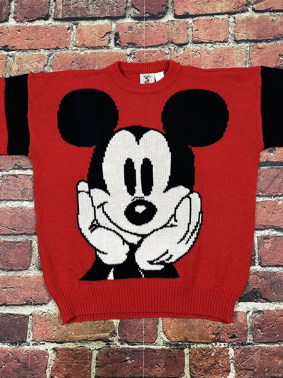Mickey Unlimited Vintage 90s Mickey Mouse Disney & Co. JG Hook Knit Sweater Size US XL / EU 56 / 4 - 2 Thumbnail