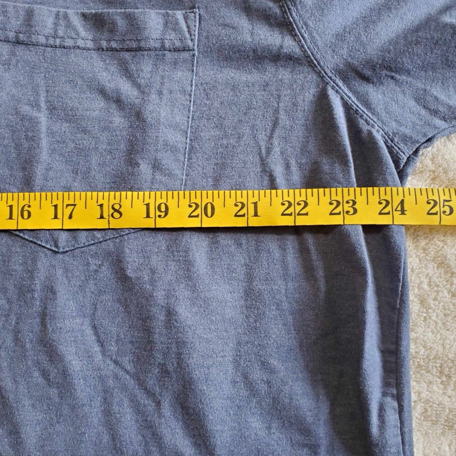 Vintage Stanley Henley Pocket T Shirt Mens XL Blue Workwear Size US XL / EU 56 / 4 - 5 Thumbnail