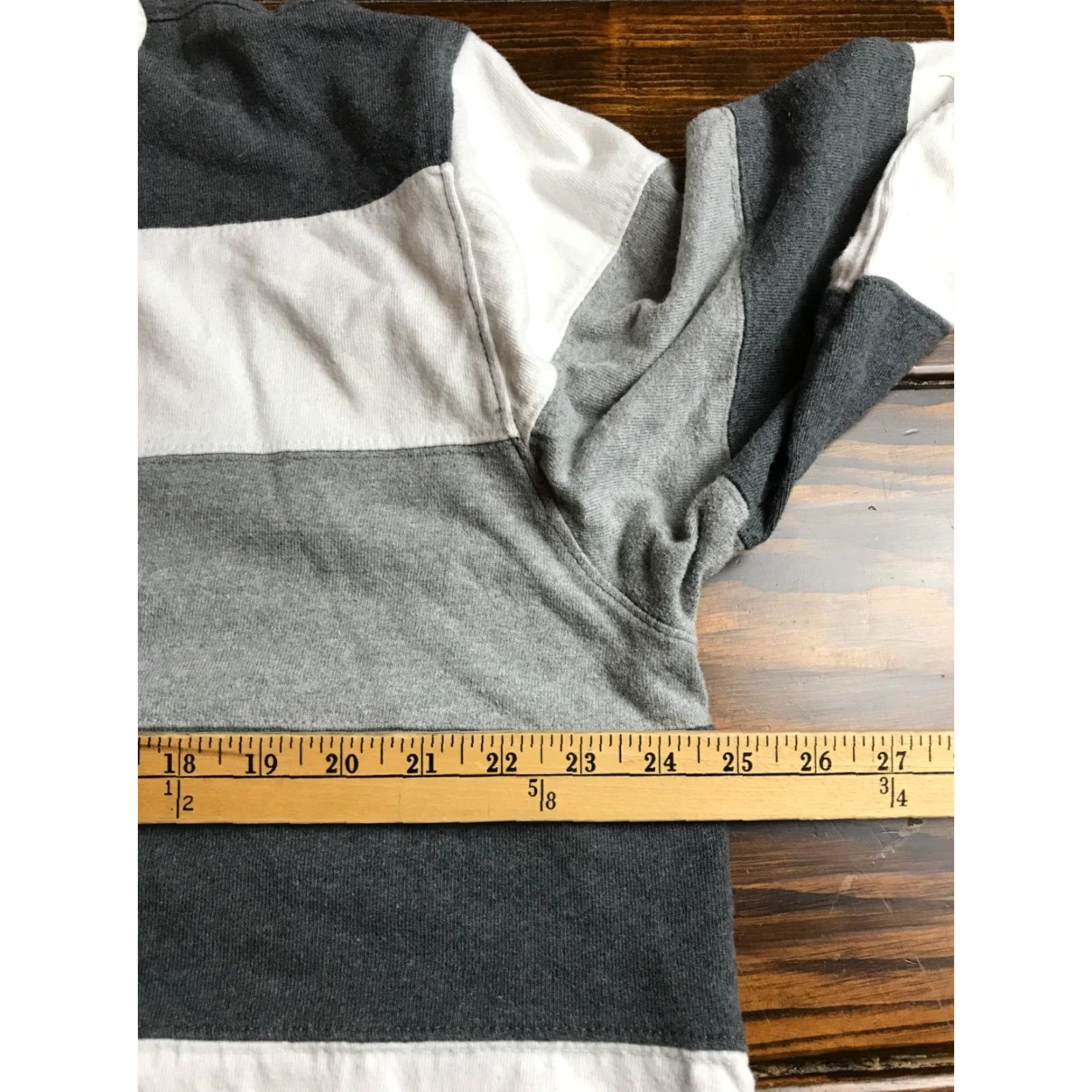 Club Room Club Room Shirt, Men's Size XL, Gray White Striped Polo Long Sleeve Size US XL / EU 56 / 4 - 3 Thumbnail