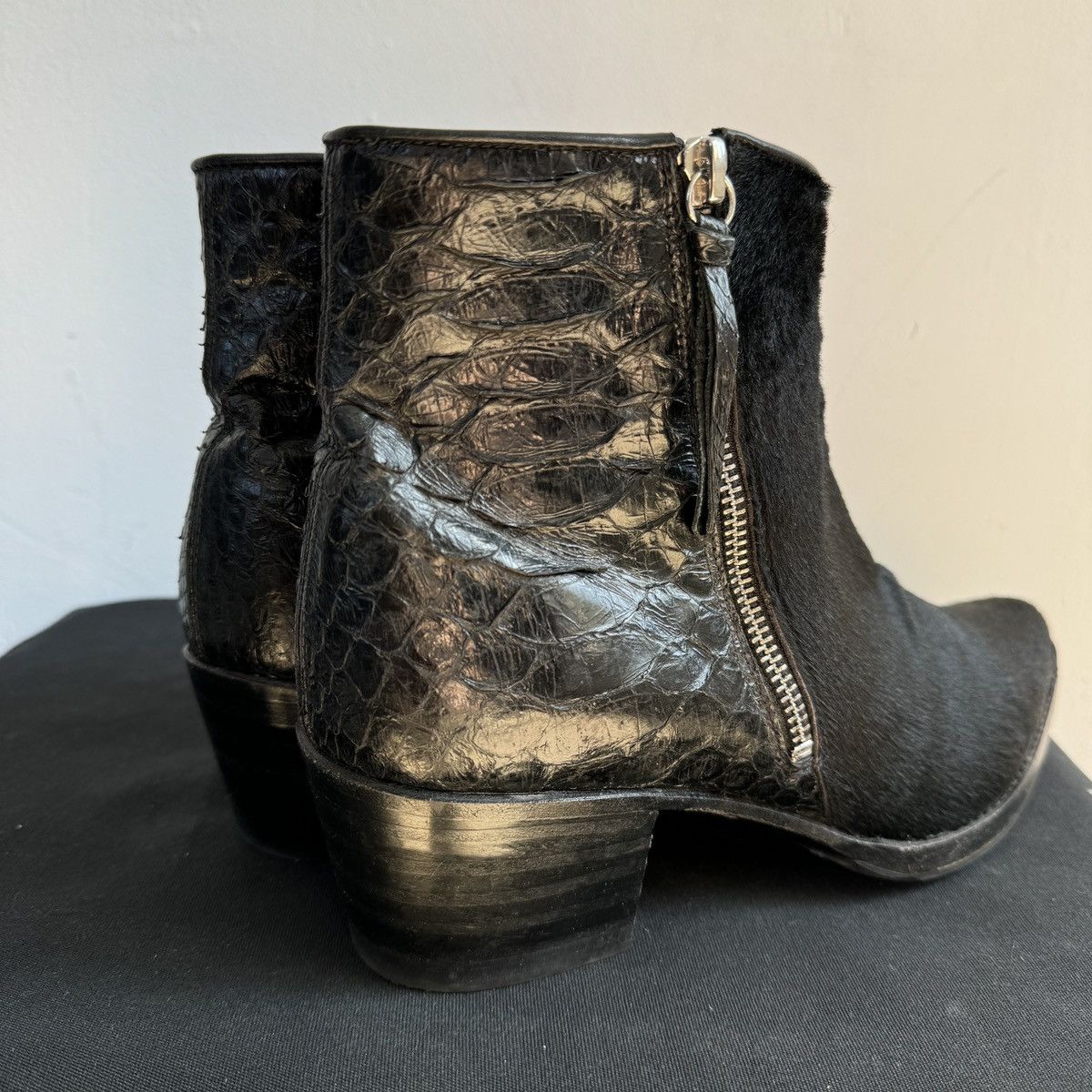 Sendra Notabene by Sendra Pony Crocodile Leather Cowboy Boots Size US 10 / IT 40 - 2 Thumbnail
