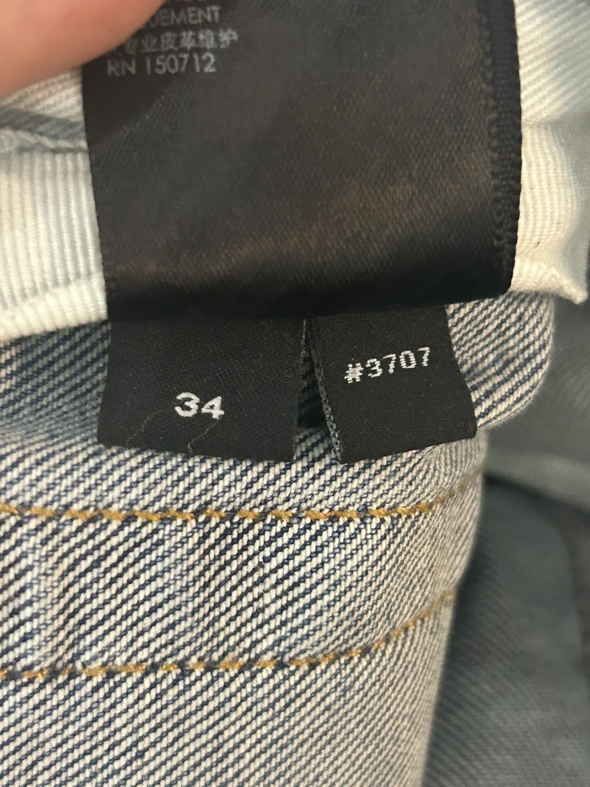 Amiri Amiri Thrasher Black Patch Jeans Size US 34 / EU 50 - 10 Thumbnail