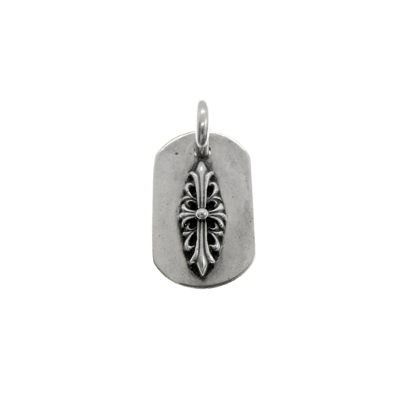 Chrome Hearts CHROME HEARTS RAISED FLORAL DOG TAG Size ONE SIZE - 1 Thumbnail