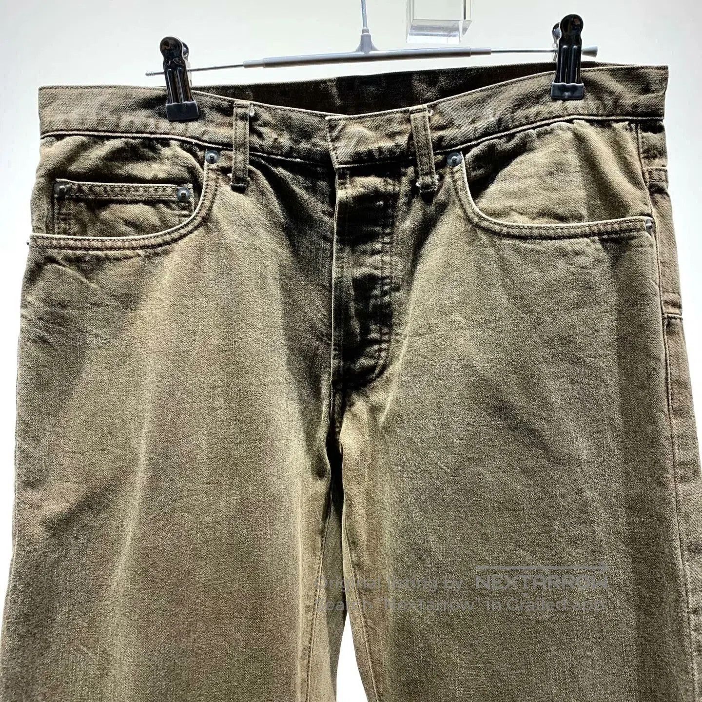 Dior Dior Brown Distressed Straight Denim Pants. Size US 32 / EU 48 - 3 Thumbnail