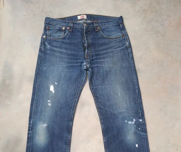 Levi's Vintage Levi's 501 Distressed Jeans 33x32 Size US 33 - 7 Thumbnail
