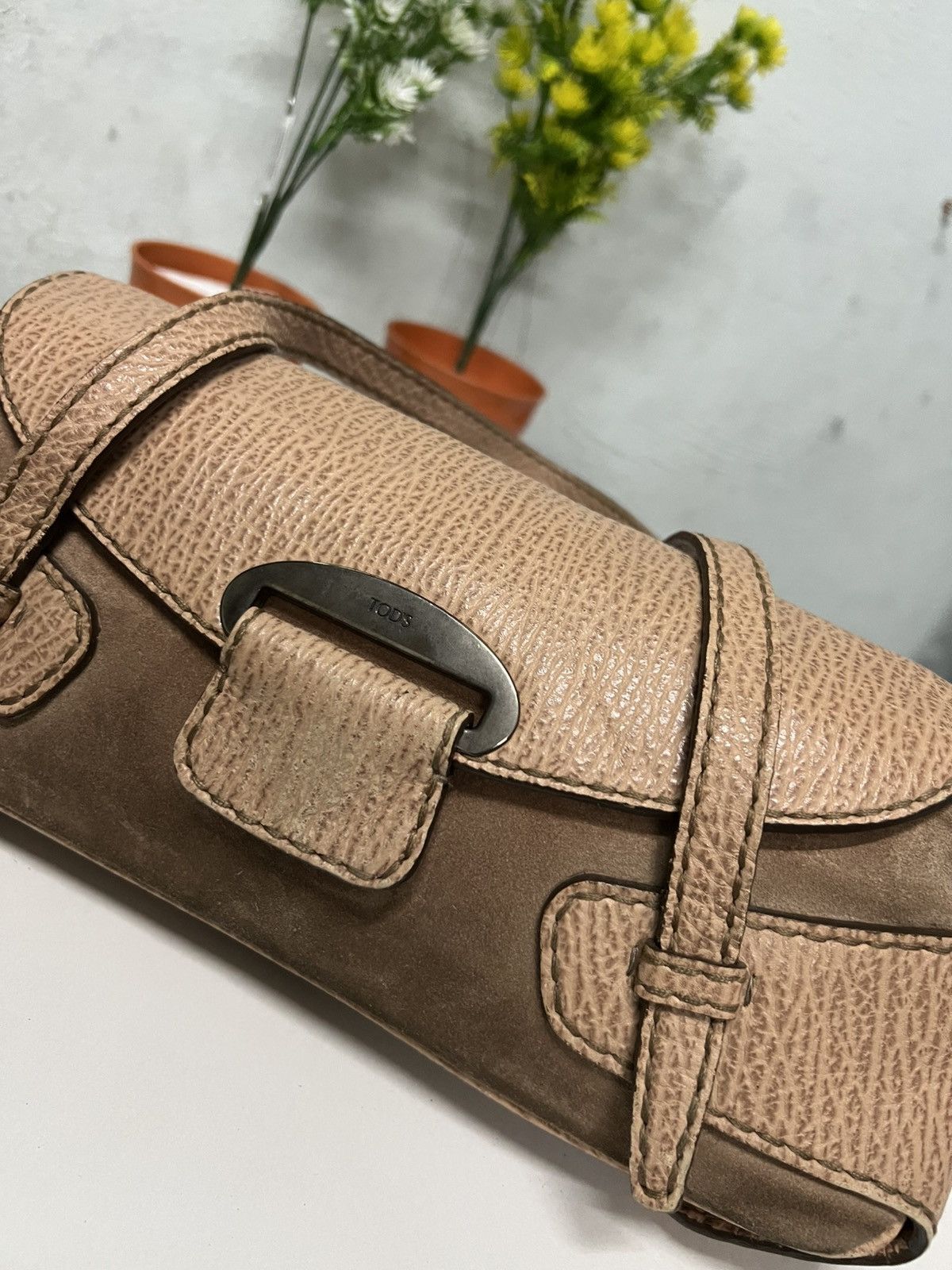 Tod's × Vintage Vintage Tod’s Suede Leather Size ONE SIZE - 5 Thumbnail