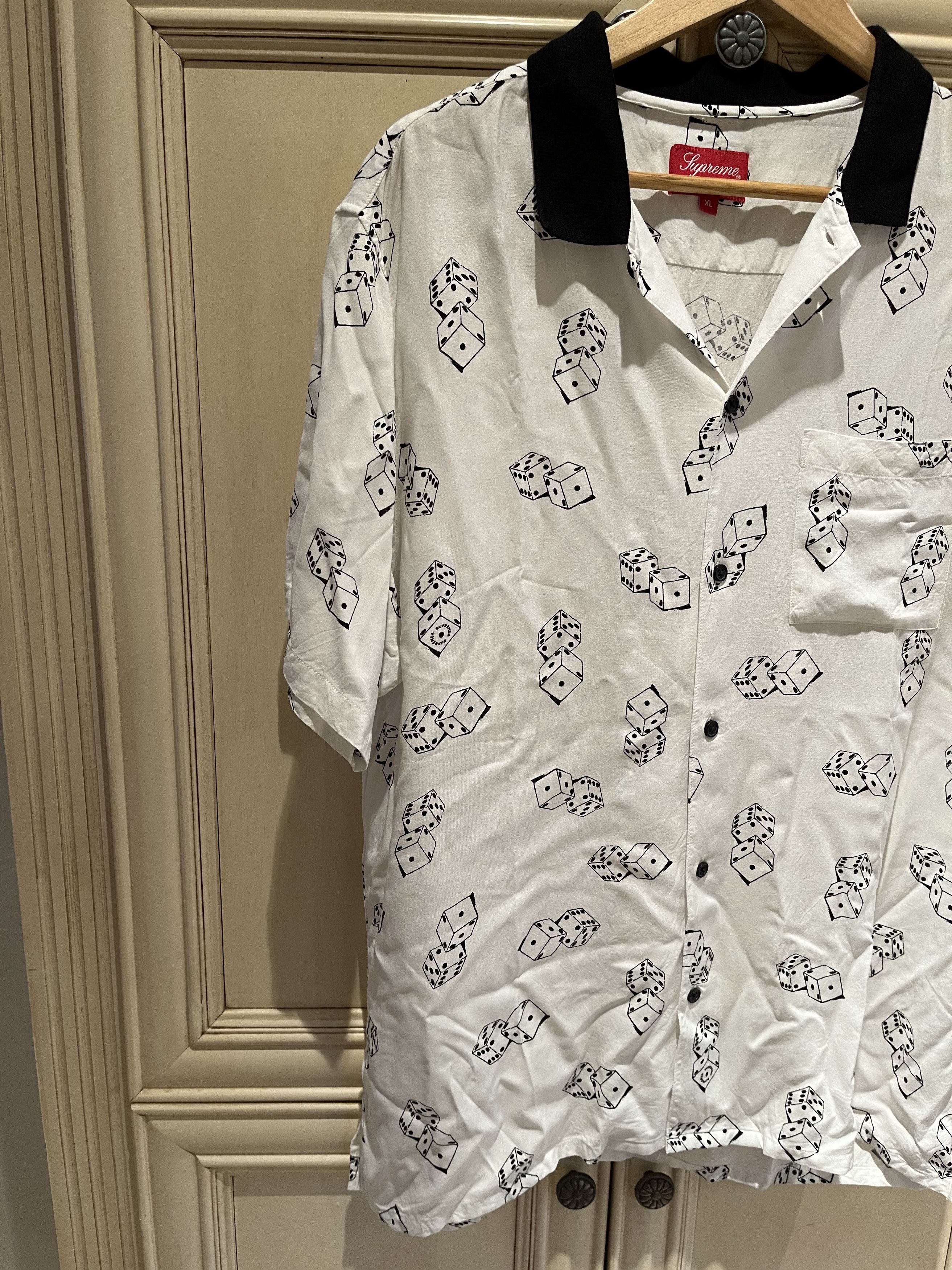 Supreme Supreme Dice Rayon Shirt White Shirt SS/19 | Grailed