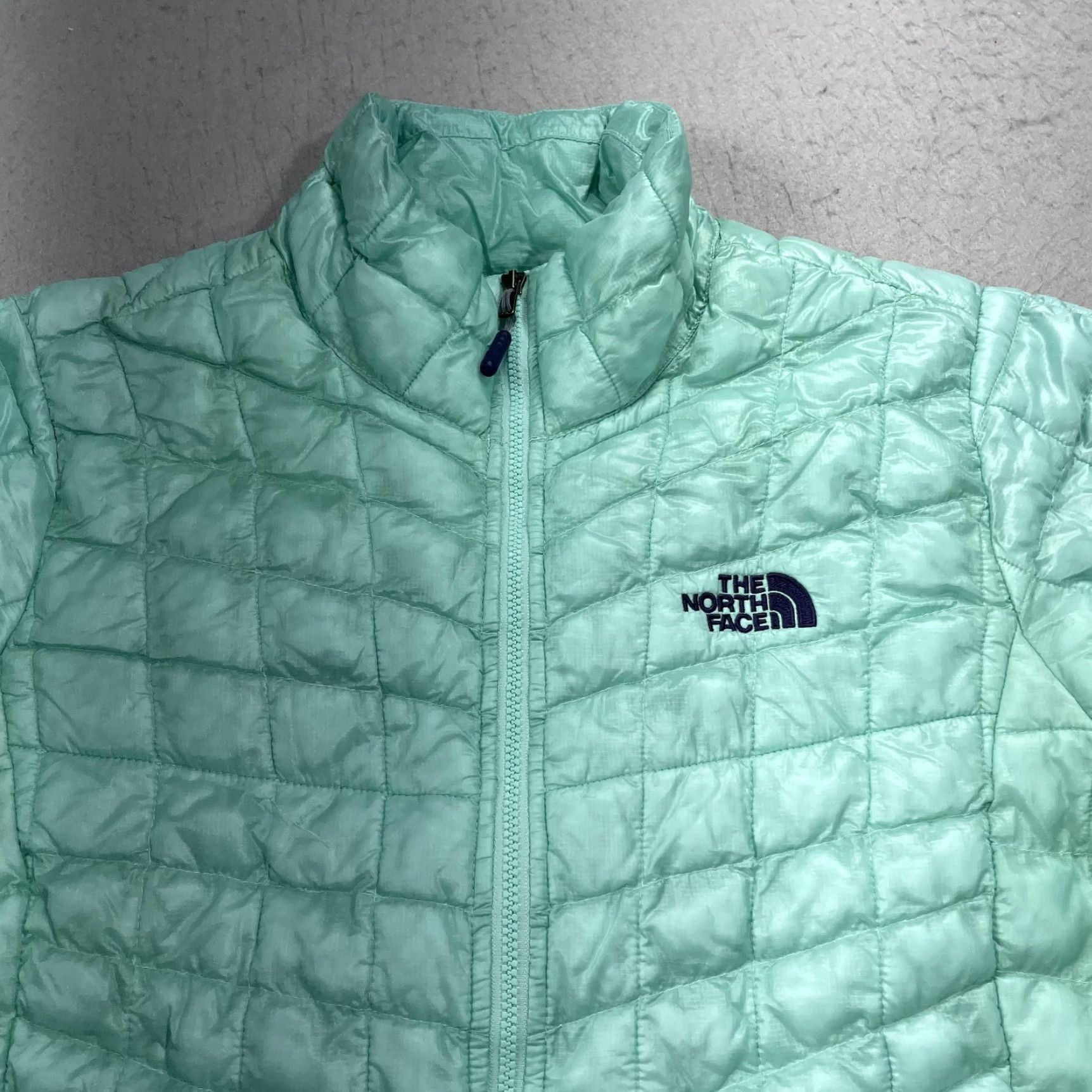 The North Face The North Face Jacket Womens M Green Thermoball Puffer Lightweight Outdoor Urban Casual Zip Long Sleeve Logo Quilted Nylon Orange? Size M / US 6-8 / IT 42-44 - 2 Thumbnail