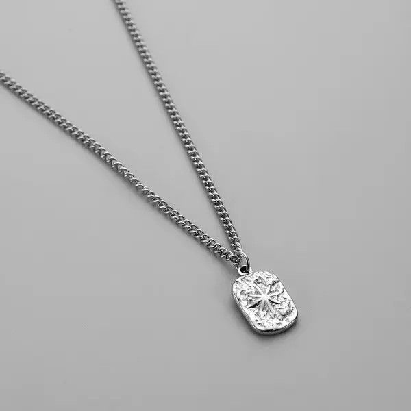 Jewelry Atsuko x Kato Simple Embossed Star Square Pendant Size ONE SIZE - 3 Thumbnail