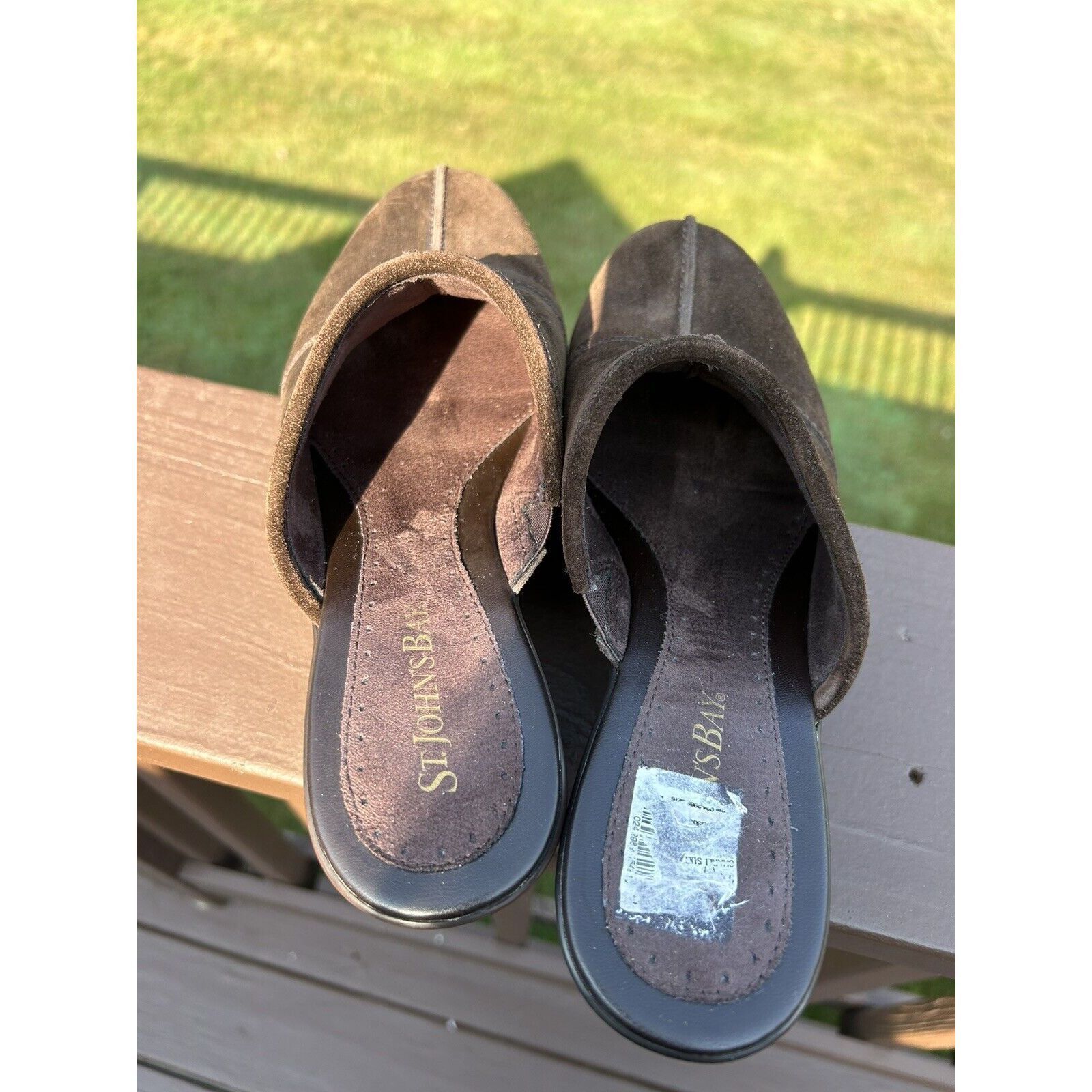 St. Johns Bay St John’s Bay Shoes Women’s 9M Heels Slip On Mules Clogs Cha Size US 9 / IT 39 - 7 Thumbnail