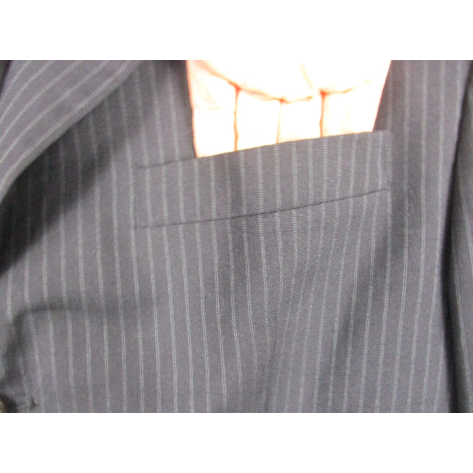 Ralph Lauren Lauren Ralph Lauren Blazer Men 42R Gray Pinstripe Sport Coat Size 42R - 5 Thumbnail