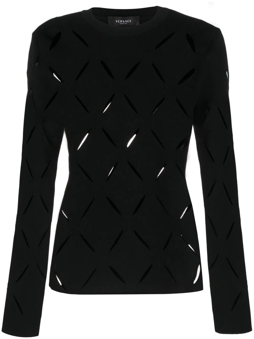 Versace o1y0226 Crewneck Sweater in Black Size M / US 6-8 / IT 42-44 - 1 Thumbnail