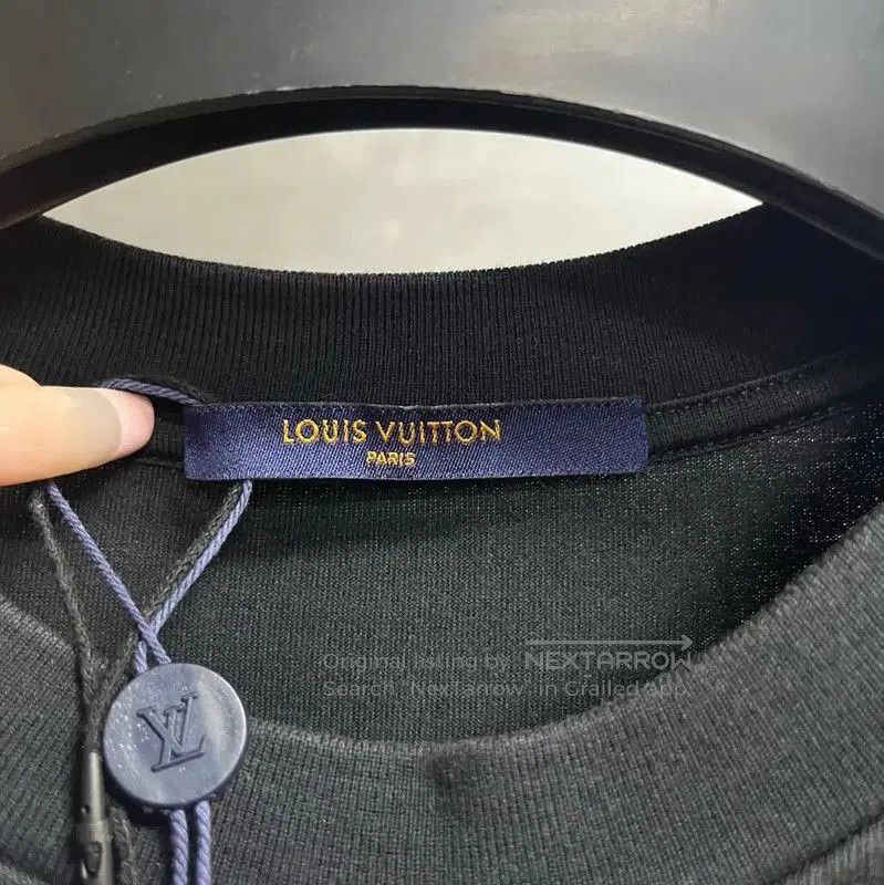 Louis Vuitton Louis Vuitton Black Cotton Men's T-Shirt . Size US L / EU 52-54 / 3 - 3 Thumbnail
