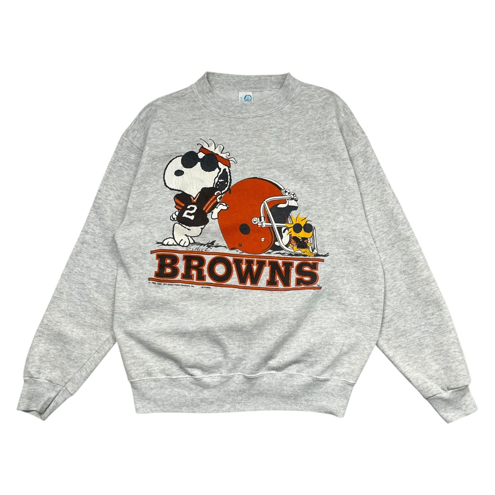 NFL VTG 90s CLEVELAND BROWNS PEANUTS SNOOPY WOODSTOCK SWEATSHIRT Size US M / EU 48-50 / 2 - 1 Thumbnail
