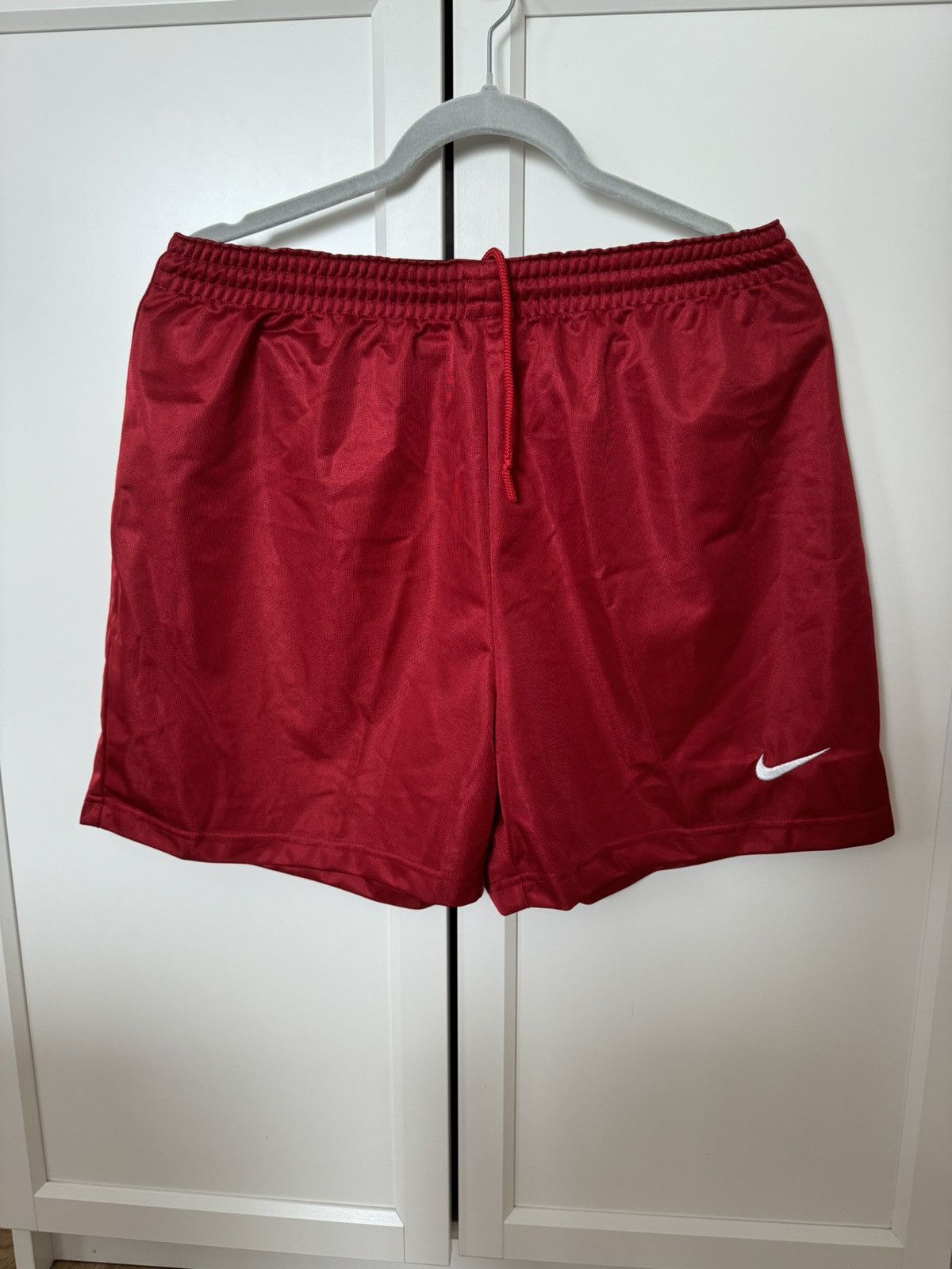 Nike × Vintage Nike shorts dri fit red sports vintage rare szorty sportowe Size US 34 / EU 50 - 1 Thumbnail