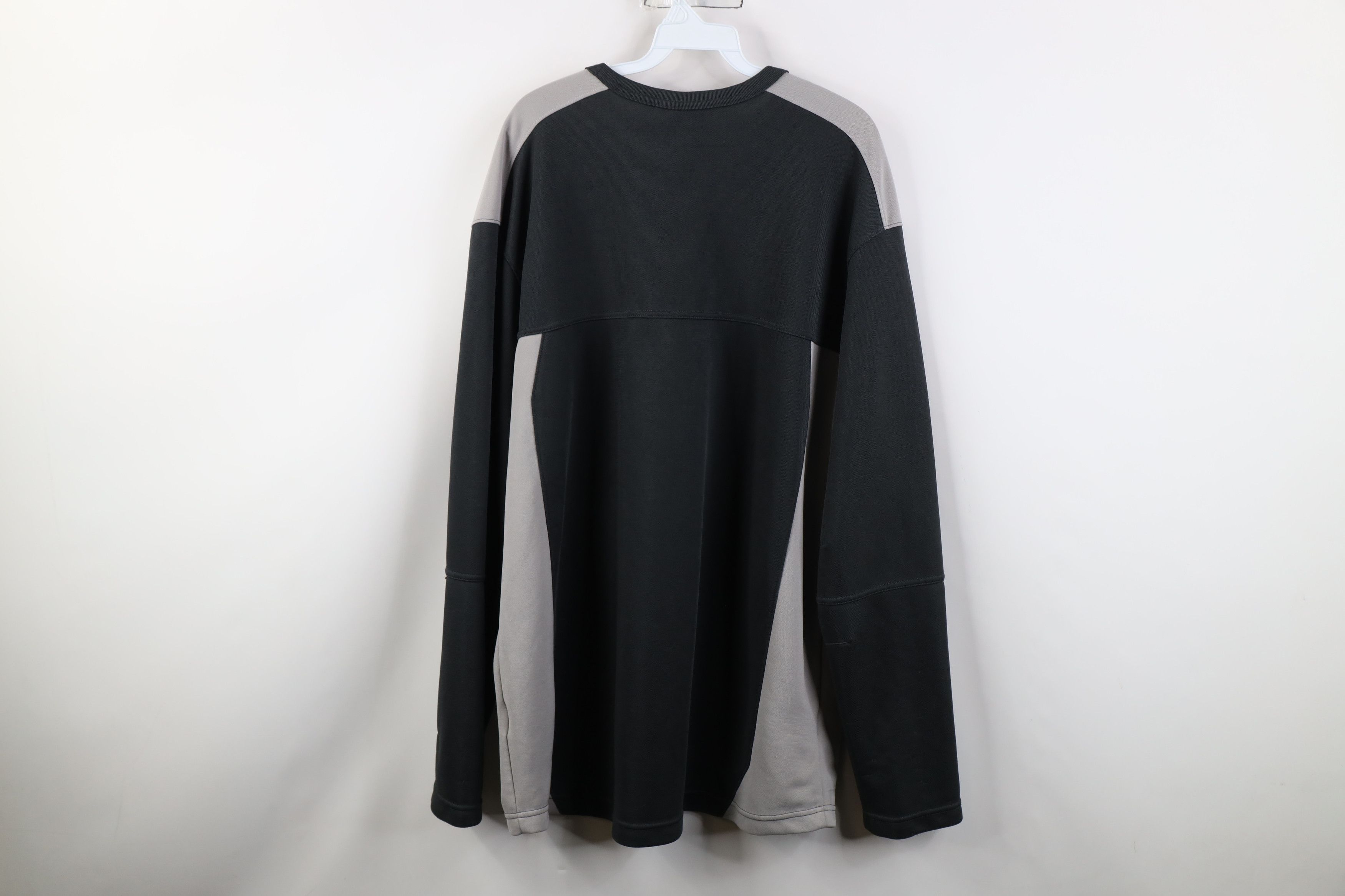 Nike Vintage Y2K Nike Mini Swoosh Knit Long Sleeve T-Shirt Gray Size US XXL / EU 58 / 5 - 13 Thumbnail