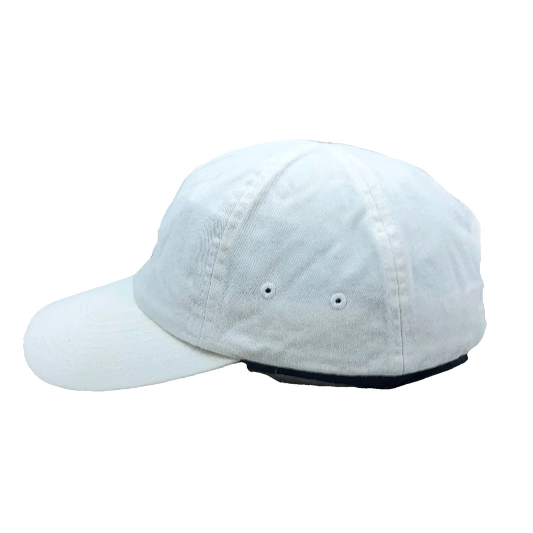 Nike VINTAGE Nike Hat Cap Strap Back White Center Swoosh Dad Baseball Y2K 2000s Size ONE SIZE - 5 Thumbnail