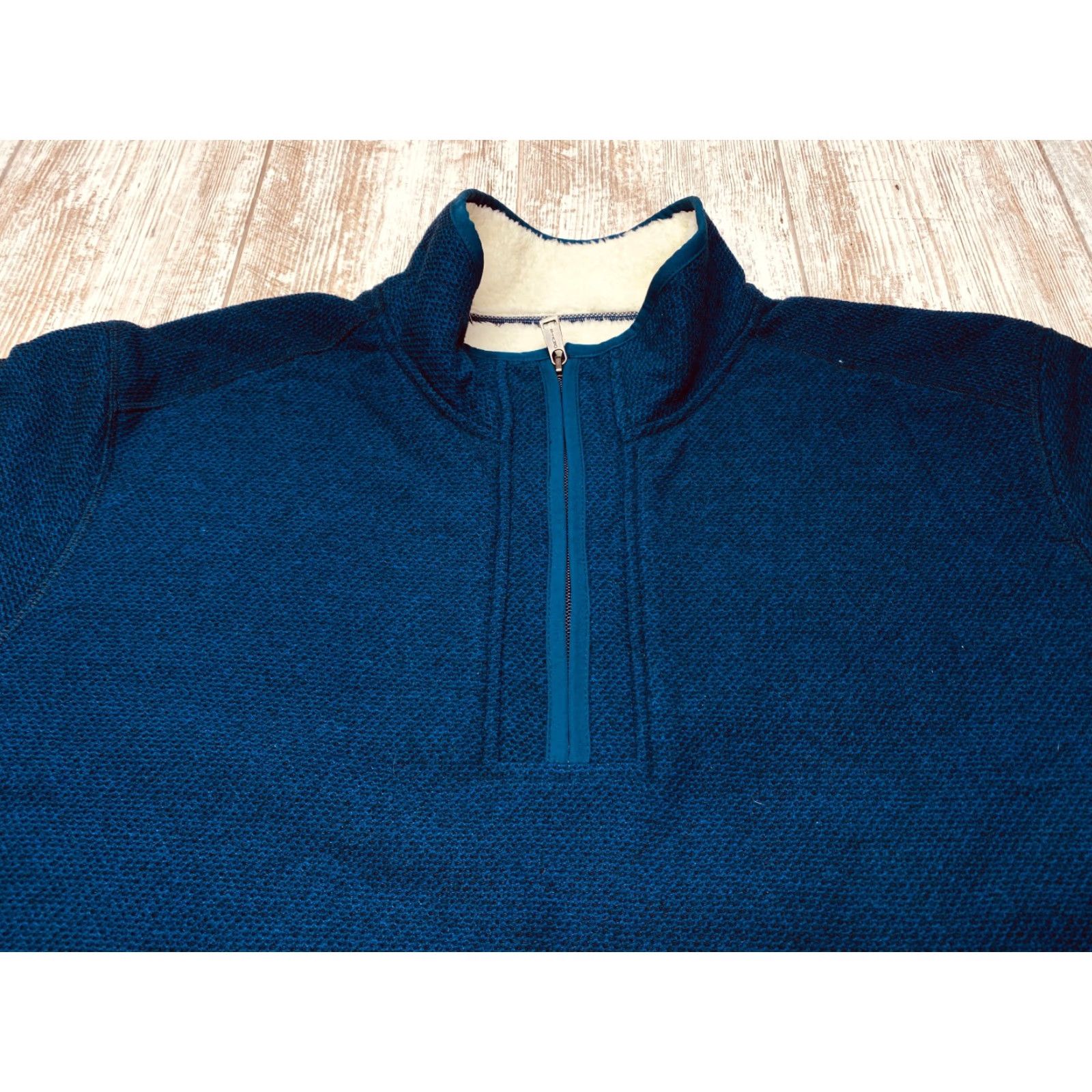 Orvis VINTAGE: No. Orvis Mens 2XL Quarter Zip Sweater Shirt Blue Fleece Lined Sherpa 7435 Size US XXL / EU 58 / 5 - 5 Thumbnail