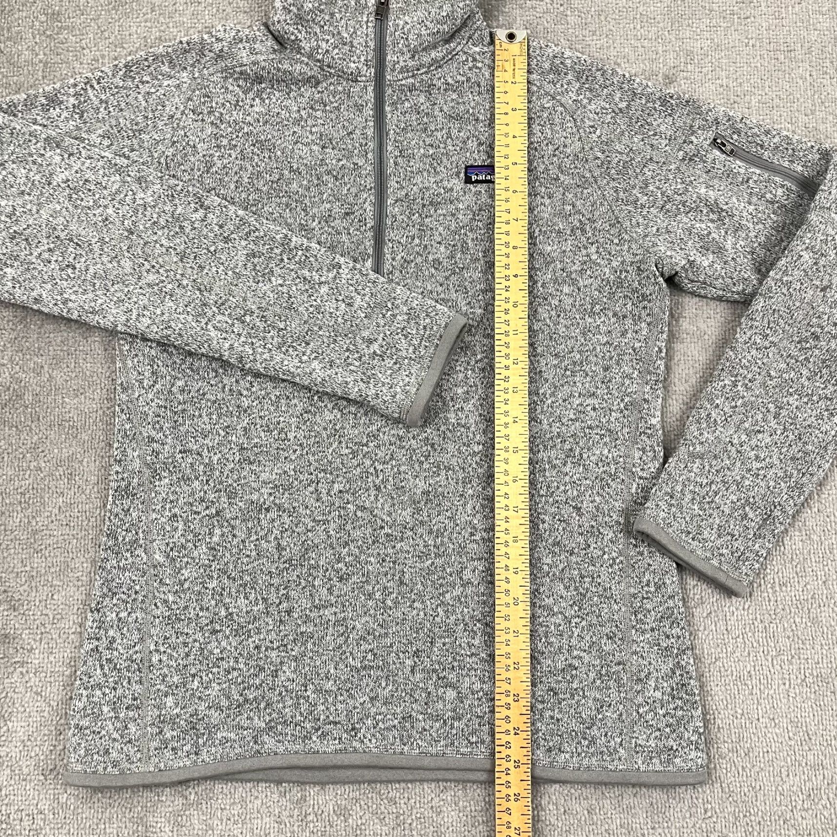 Patagonia Patagonia Sweater Women Large Gray Fleece 1/4 Zip Pullover Preppy Size L / US 10 / IT 46 - 5 Thumbnail