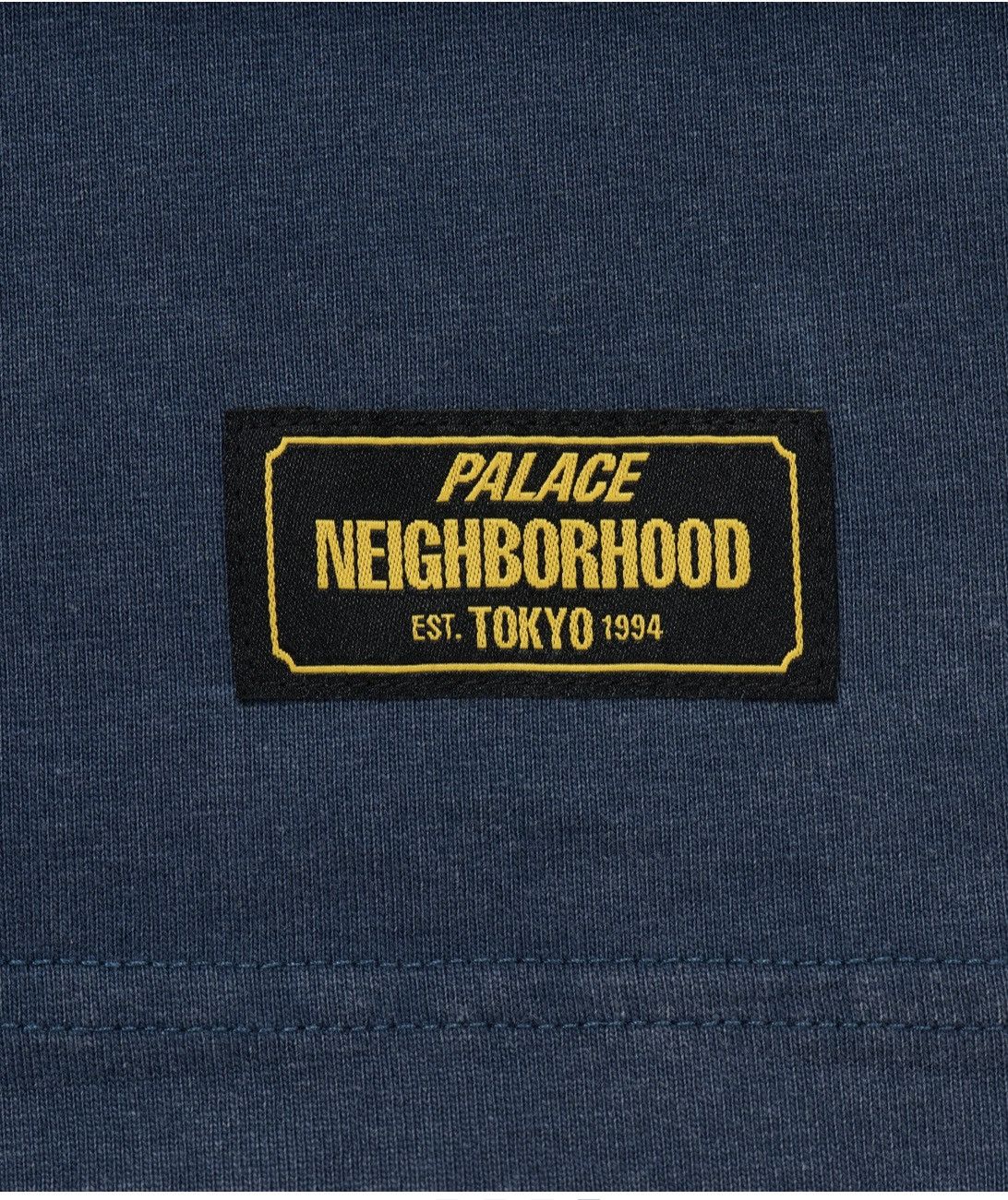 Palace Neighborhood Pocket T-Shirt Indigo