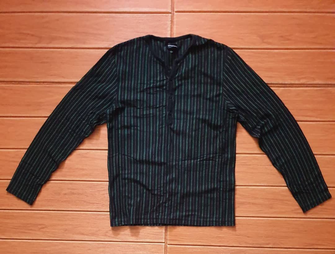 Boycott Boycott Japanese brand stripe longsleeve shirt Size US M / EU 48-50 / 2 - 1 Thumbnail