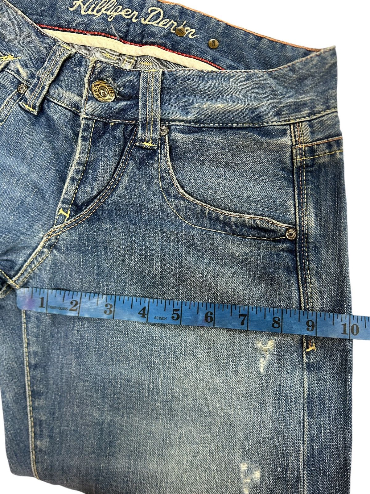 Tommy Hilfiger Vintage Tommy Hilfiger Laurie Flared Wide Leg Y2K Jeans Size 28" / US 6 / IT 42 - 20 Thumbnail