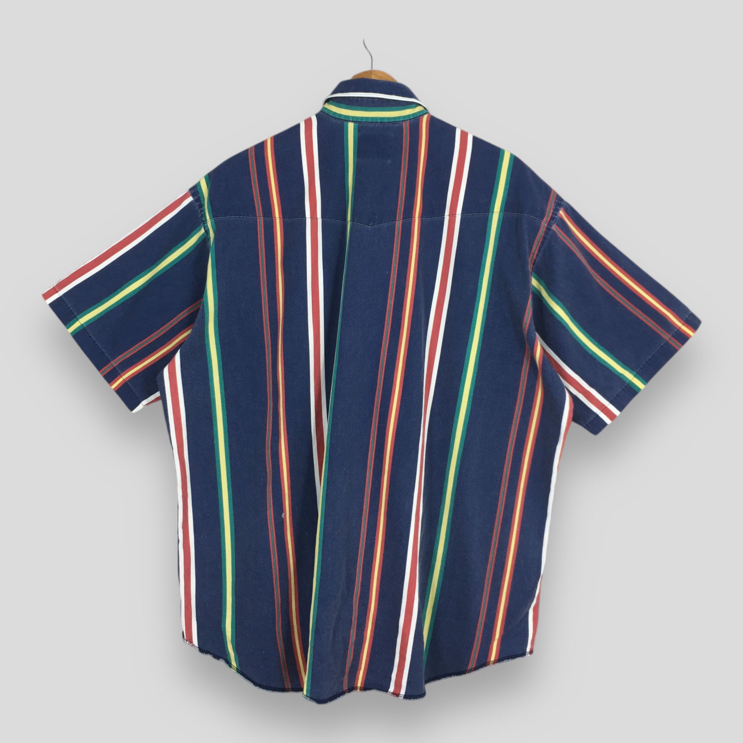 Wrangler Vintage 90s Wrangler Vertical Stripes Western Shirt XL Size US XL / EU 56 / 4 - 5 Thumbnail