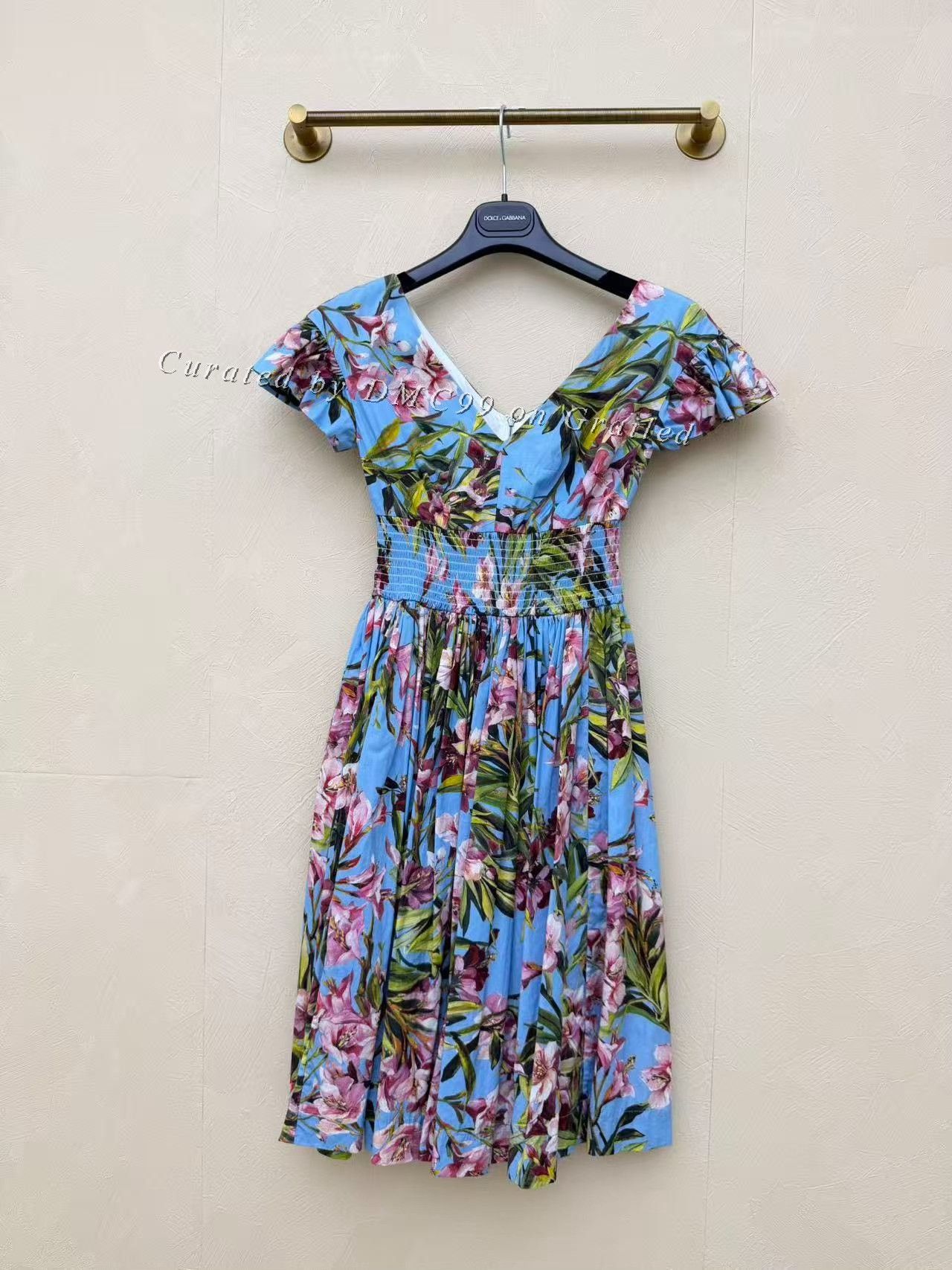 Dolce & Gabbana Dolce&Gabbana Pleated Floral Dress Size XS / US 0-2 / IT 36-38 - 1 Thumbnail
