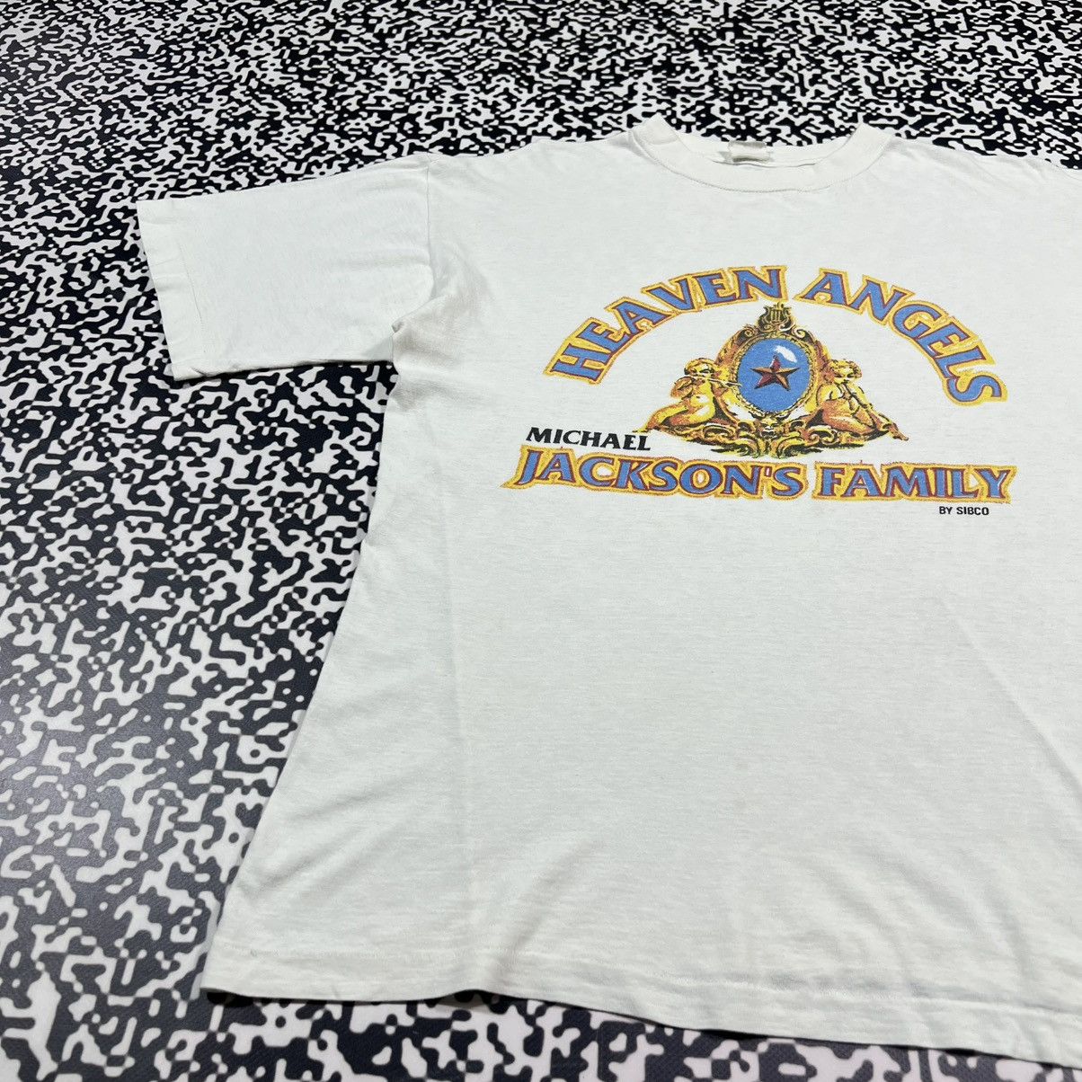 Michael Jackson Vintage 90s Rare Michael Jackson Heaven Angels Band T-shirt Size US XL / EU 56 / 4 - 8 Thumbnail