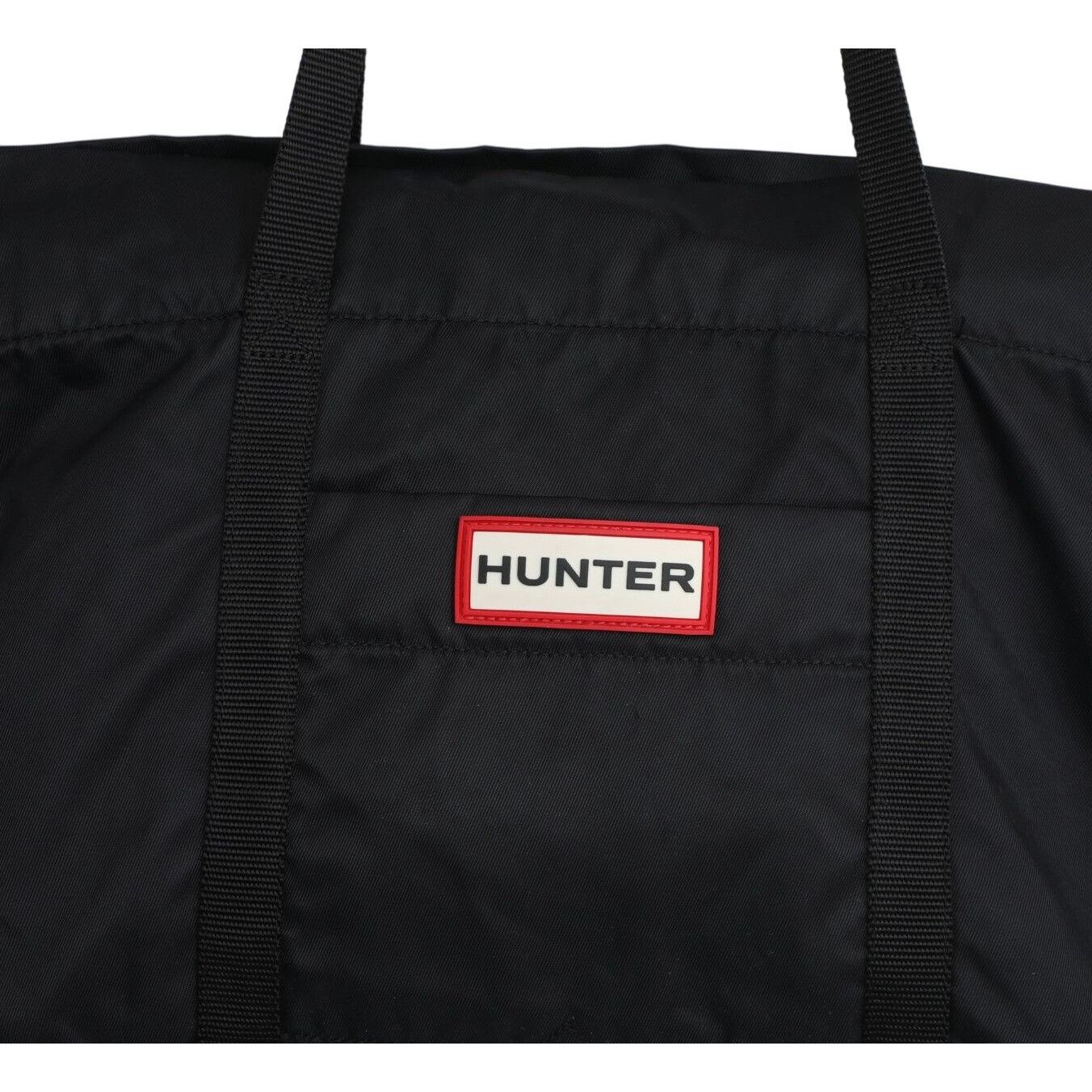 Hunter Hunter Original Black Nylon Large Tote Bag Logo Zip Top Wate Size ONE SIZE - 3 Thumbnail