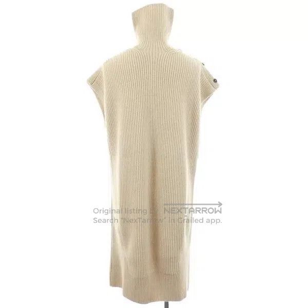 Hermes Hermes Camel Hair High-Neck Knit Dress Size XXS / US 00 / IT 34 - 2 Thumbnail